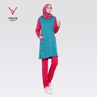 Yovis sport - setelan senam olahraga wanita - tunik