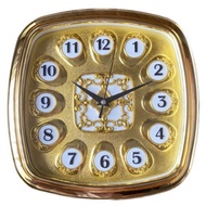 Wall clock 2047 2046/ gold wall clock luxury wall clock/ modern classic wall clock full chrome sulta
