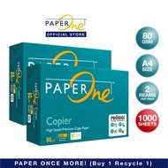 PaperOne™ Copier Paper 80gsm Copy Paper A4 [2 Reams]