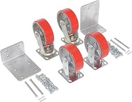 Vestil H-CK4-PU6-2 Ply STL Caster Kit 6x2 4800lbs Capacity