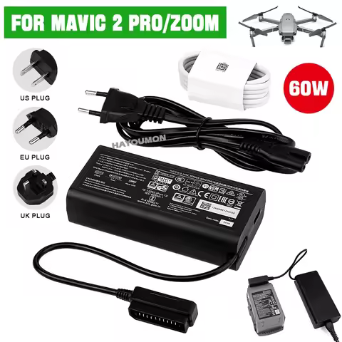 For DJI Mavic 2 Series Drone Replacement Repair Parts for Mavic 2 Pro / Zoom Battery Charger with AC