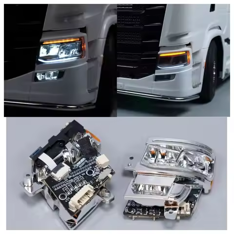 770S LED 5V Headlight Lighting System Lamp for 1/14 Tamiya RC Truck SCANIA Scania 770S 8X4 56368 563