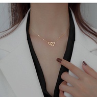 Pure 18k Saudi Gold Pawnable Legit Necklace Heart-shaped Luxury Fashion Jewelry Birthday Gifts Pendant Pawnable Sale Saudi Gold Legit Necklace Original Neckless Women Pendants for Girlfriend Wedding Real Tassel Lucky Women Gift Hypoallergenic Non Tarnish