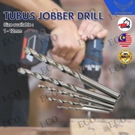 1Pkt TUBUS HSS Drill Bit Coring Drill Bit High Speed Steel Jobber Bit Mata Drill Besi Heavy Duty