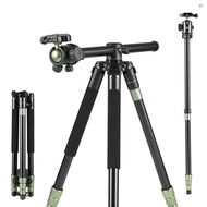 BAFANG 68-Inch Photography Horizontal Tripod Camera Tripod Stand Monopod Aluminum Alloy 10kg/22lbs Load Capacity with 360° Panoramic Ballhead Carrying Bag for DSLR Camera Video Cam