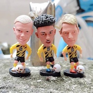 Soccerwe Kodoto Borussia Dortmund Sancho Haaland Reus football figure figurine model toy patung bola