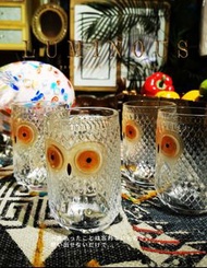 TAZU聖誕新年精選：超靚高質素厚身玻璃貓頭鷹造型得意大容量酒杯，水杯
8x12.5cm