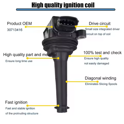 0221604008 New Ignition Coils For Volvo C70 S60 S70 S80 V70 XC70 XC90 2.0 2.3 2.4 2.5 T5 1996-2012 9