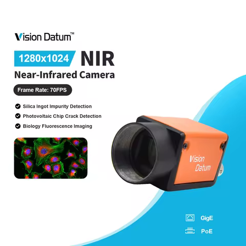 1280x1024 Near Infrared NIR 1/2 2/3 Sensor SizeGigE POE Camera Mono Global Shutter Support Windows L