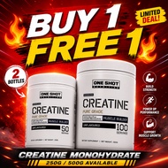One Shot Creatine 250g / 500g – Micronized Monohydrate Powder | Buy 1 Free 1 Available