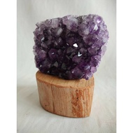 Selected Crystal Town Amethyst Cave Sketch 9.8 * 5.3 * 7.7cm Weight 619g Partially Slightly Black Sp
