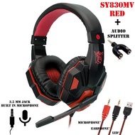 Headset Gaming X4 SY830MV SY850 G10 LED Headset Game Earphone Headphone Gaming Over Ear/ PC Gaming H