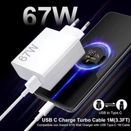 TRAVEL CHARGER 67W XIAOMI TURBO CHARGING ORIGINAL TYPE C