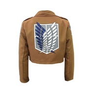 Attack On Titan Cosplay Shingeki No Kyojin Cosplay Jacket Japanese Anime Brown Coat Women Clothes