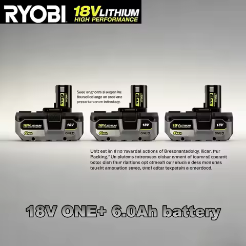 Ryobi ONE+ 18V 6.0Ah Lithium Battery For Ryobi ONE+ P108 P107 BPL1820 RB18L50 Cordless Electric Dril