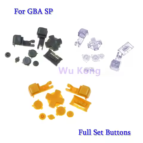 1Set Colorful Full Set Button for GBA SP Plastic Button for Gameboy Advance SP Buttons Key For GBA S