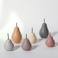Modern Ceramic Pear Ornament Morandi Color Home Decor Room Decor Decoration Living Room Aesthetic Cu