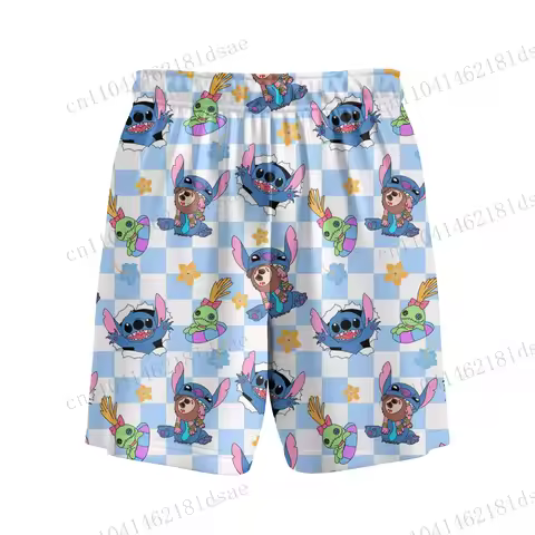 HOT 3D printed shorts Stitch Beach sleeping sports outdoor polyester fiber men and women adults and 