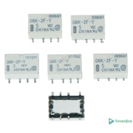 YosunJon] 5pcs 5v smd g6k-2f-y signal relay 8pin for relay NEW