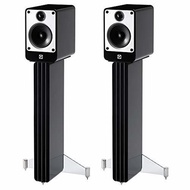 Q Acoustics Concept 20 Bookshelf Speakers + Concept 20 Speaker Stands (Pair) (Gloss Black)