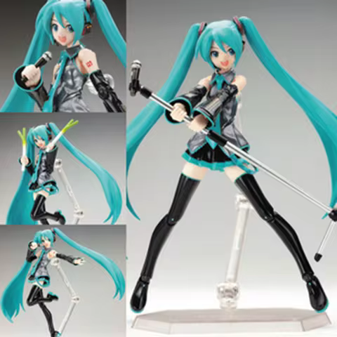 Anime Figma 014 Hatsune Miku Action Figures Movable Joints Props Desktop Decoration Collection Pvc M