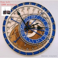 Clock Living Room Clock Quartz Wall Hanging Twelve Constellation Art Clock Astronomical Clock Prague