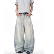 Bonnie Cathy Quần Jeans Nam Phong Cách Vintage Mỹ Rộng Lưng