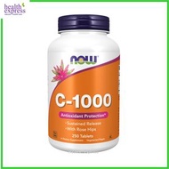 NOW Foods - NOW Foods C-1000 高含量維他命C+玫瑰果 250粒 免疫力抗氧化 [香港行貨] 此日期前最佳:2028年07月31日