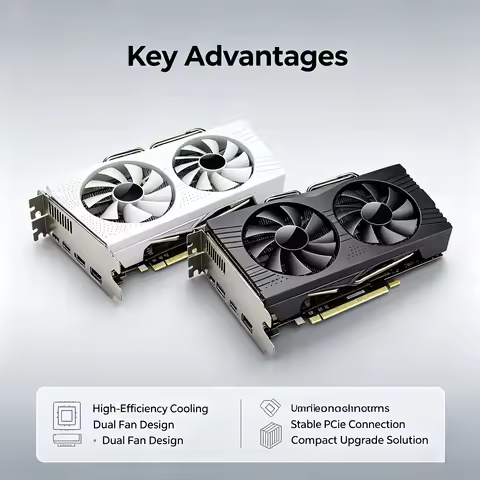RX580 RX590 8G 2048SP Gaming Graphics Card, Single HDMI Port 256Bit GDDR5 Video Card, High Performan