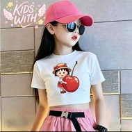 (24 Hours Delivery) In 2025 Girls Short Sleeve T-Shirt 1 Cotton Printed C814