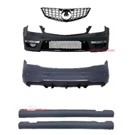 C CLASS W204 C180 C200 AMG C63 FACELIFT Set Front Rear Bumper Skirt Grill C KELAS BODYKIT MERCEDES