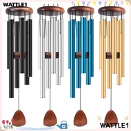 WTTLE Metal Tubes Windchime, 6 Rods Aluminum Aluminum Wind Chimes,  Large Zen Atmosphere Pendant Win