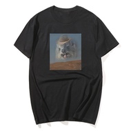 Funny Screaming Cowboy Hyrax Meme T Shirt Silly Joke Goofy Ahh Tshirt Cotton Casual O-Neck Tee Shirt