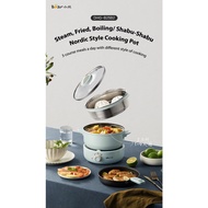 [New] Bear 3 In 1 [Pan Steam Soup] Multi-Function Cooker In Mint Green Limited
