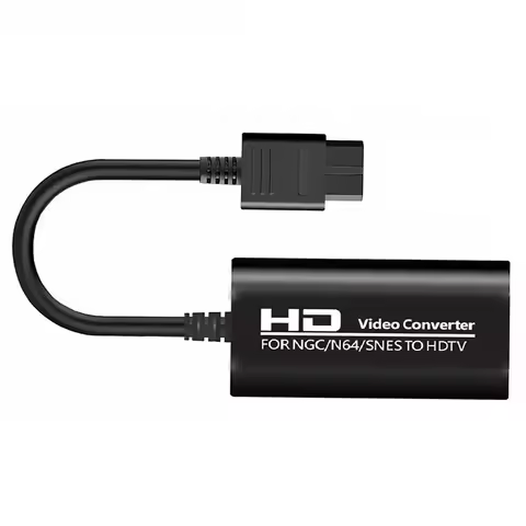 HD Video Signal Converter Adapter Cable Compatible With N64/Gamecube/Super NES Host Game Support All