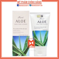 Sữa rửa mặt Bebeco 150ml sữa rửa mặt chiết suất lô hội Bebeco Oreaf Aloe Fresh Foam Cleanser cho da