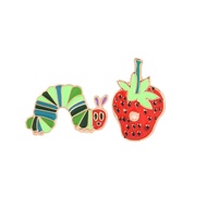 SET OF 2 Hungry Hungry Caterpillar Pin/ Brooch for Women, Teachers, Librarians, Educators and More. 