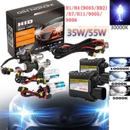 1 Pair 35w/55w hid xenon conversion headlight ballast bulbs kit h1 h3 h4 h7 h11 9005 9006 h13 car he