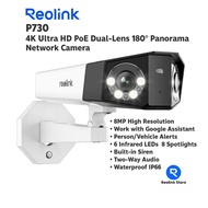 Reolink P730 กล้องวงจรปิด 8MP Ultra HD Dual-Lens 180° Panoramic พร้อมระบบ Ai with Time Lapse