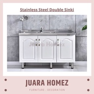 FREE SHIPPING Double Sink Kitchen Cabinet /Kabinet Dapur Basin Stainless Steel / Sinki Cabinet / Dap