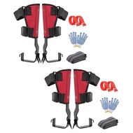 [whfashionkk] High Altitude Tree Climbing Spike Pedal Foot with Ankle Strap Stainless Steel Picking 