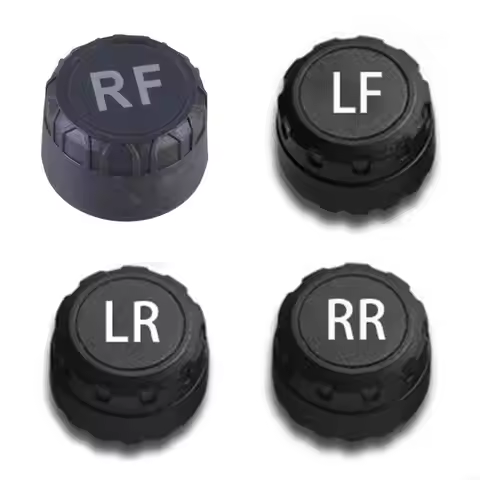 87HE Portable Wireless Car Tire Pressure Sensors TPMS Solar Panel Power Monitoring