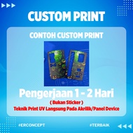 Backdoor Zaion Nitrous Panel Akrilik Clear & Motif Bisa Custom