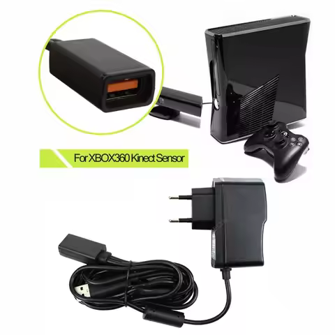 Kinect Sensor AC Adapter for Xbox 360 100V-240V Power Supply Adapter Charging Charger for Microsoft 
