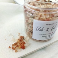 YwEJ Foot Soak / Essential Oil / Pink Himalayan Salt / Epsom Salt / Lavender Buds / Bath Soak / Rendam Kaki 120g
