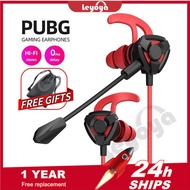 Leyoya G9 Earphone gaming Murah with Dual Mic PUBG Noise Cancelling Bass headphone gaming phone with