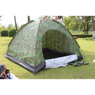 (4person) Khemah Camping Askar Celoreng Army Camouflage Camping Tent