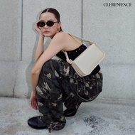Women's Bag Cremence Brand LE BOX Model Champagne Cream Color Light Weight 347 Grams 3-Level Strap