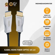 Cable HDMI Fiber Optic 4K 20M HDMI 2.0 Fiber Optic 18 Gbps 20M Cable HDMI FO 4K 20M