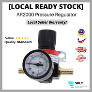 AR2000 1/4" BSP Thread Pneumatic Air Compressor Pressure Regulator Reduction Valve
